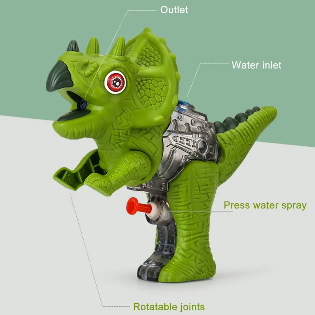 PULVERIZADOR DE AGUA de dinosaurio, juguete de aerosol de agua con articulaci&oacute;n m&oacute;vil, un clic, colorido, de alta capacidad, para exteriores-3