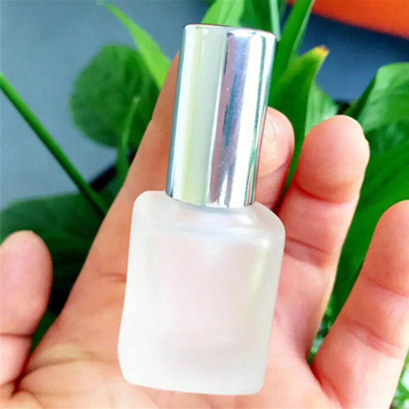 

Spray Bottle Perfume Atomizer 10ml Square Frosted Glass Bottle Refillable Aroma Vial Travel Cosmetic Containers 25pcs/lot