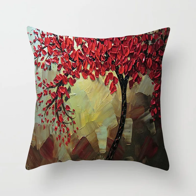 

Fuwatacchi Floral On The Wall Cushion Cover Cute Soft Throw Pillow Cover Decorative Sofa Pillow Case Pillowcase