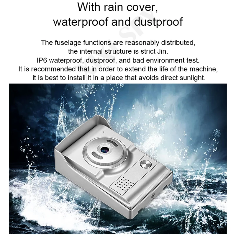 Видеодомофон XIXI SPY дверной звонок для частного дома домашний монитор homefong панель