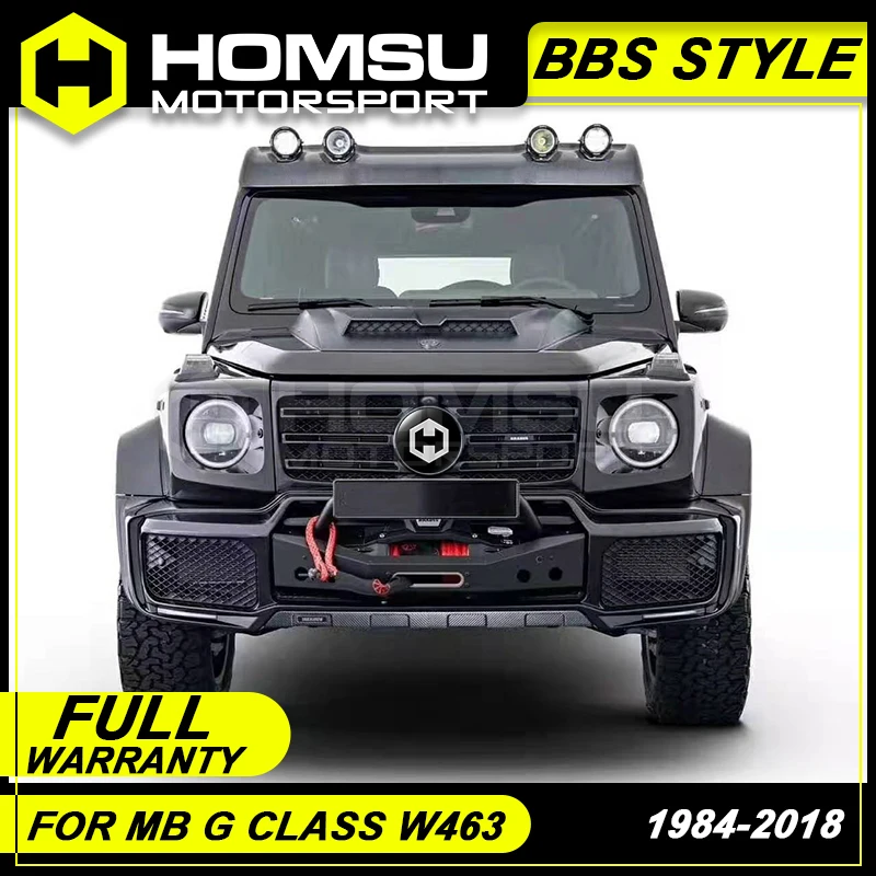 BBS style FRP Неокрашенный Комплект кузова автомобиля передний задний бампер боковые