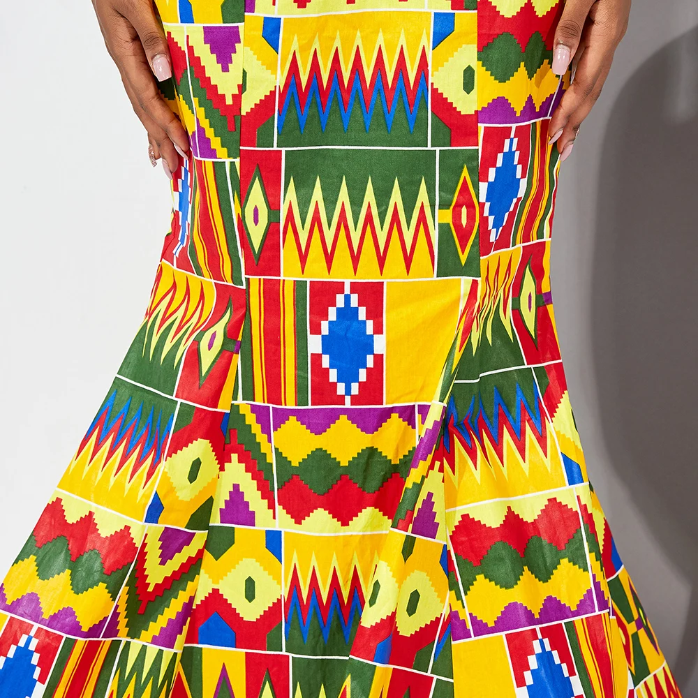 African Dresses for Women Long wax print material Men's Top 3piece Sets Couple Clothing African traditional Lover Couple Clothes