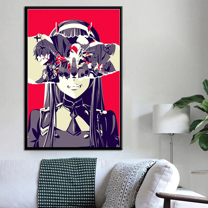 Аниме-постер 80-х годов постеры любимый в Фране HIRO 02 Картина на холсте настенное