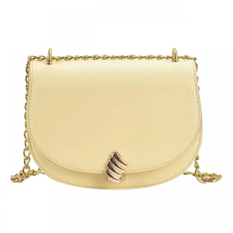 

Solid Color Shoulder Bags for Women 2021 Chains Quality Pu Leather Fashion Luxury Brand Handbags Summer New Female Crossbody Bag