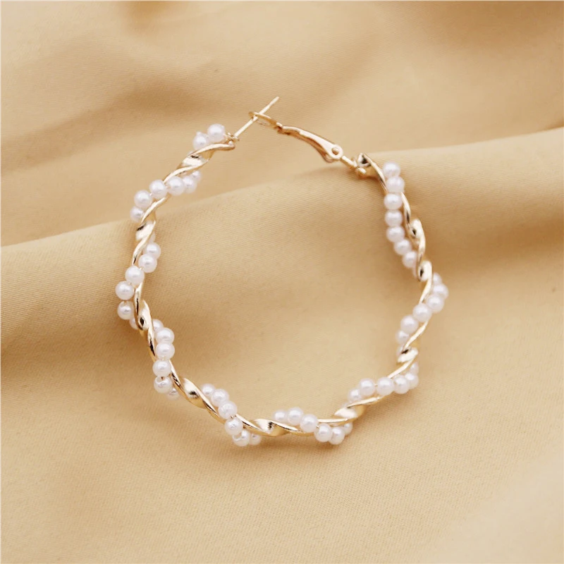 2020 новые модные серьги для женщин Роскошные большие круглые ручной работы с