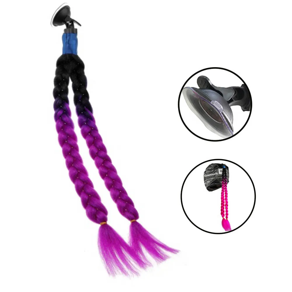 60 см мотоциклетный велосипедный шлем косички с градиентным переплетением