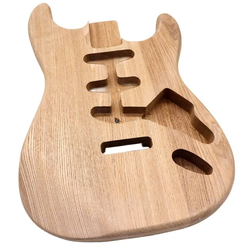 ashwood st elektrische gitarre körper schwere holz gitarre barrel für diy unfinished gitarre teile holz farbe st körper 57 cm tasche b