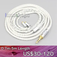 ln006577 3 5mm 2 5mm 4 4mm xlr 8 core silver plated occ earphone cable for akg n5005 n30 n40 mmcx