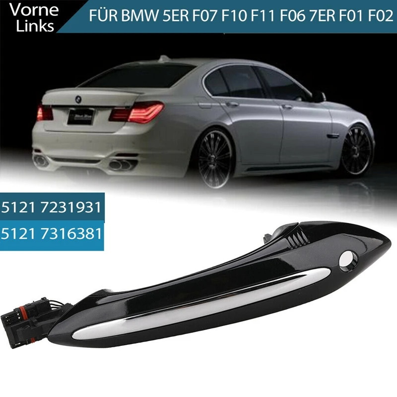 

Черная Автомобильная внешняя Удобная дверная ручка для BMW 5 7 Series F01 F02 F06 F10 520D 520I 525D 528I 530D