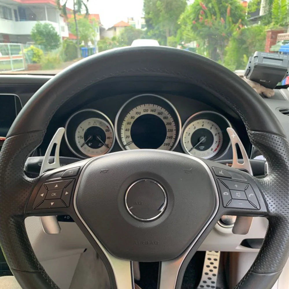 Алюминиевый переключатель рулевого колеса для Benz W176 W205 W212 W222 W246 C117 W218 X156|Рулевые и