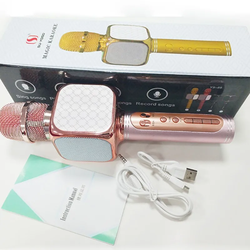 

Multifunctional Smart Microphone Handheld Karaoke Mic USB Home KTV Party Mic Professional Bluetooth Wireless Microphone