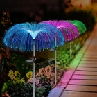 Солнечные садовые светодиодные фонари, оптоволоконные фонари, фонари для медузы, светящиеся, заряжаемые и подключаемые к лужайке и технические характеристики