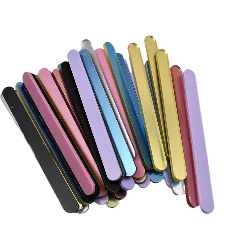 20 шт. палочки для мороженого акриловый Топпер торта Золотая зеркальная палочка