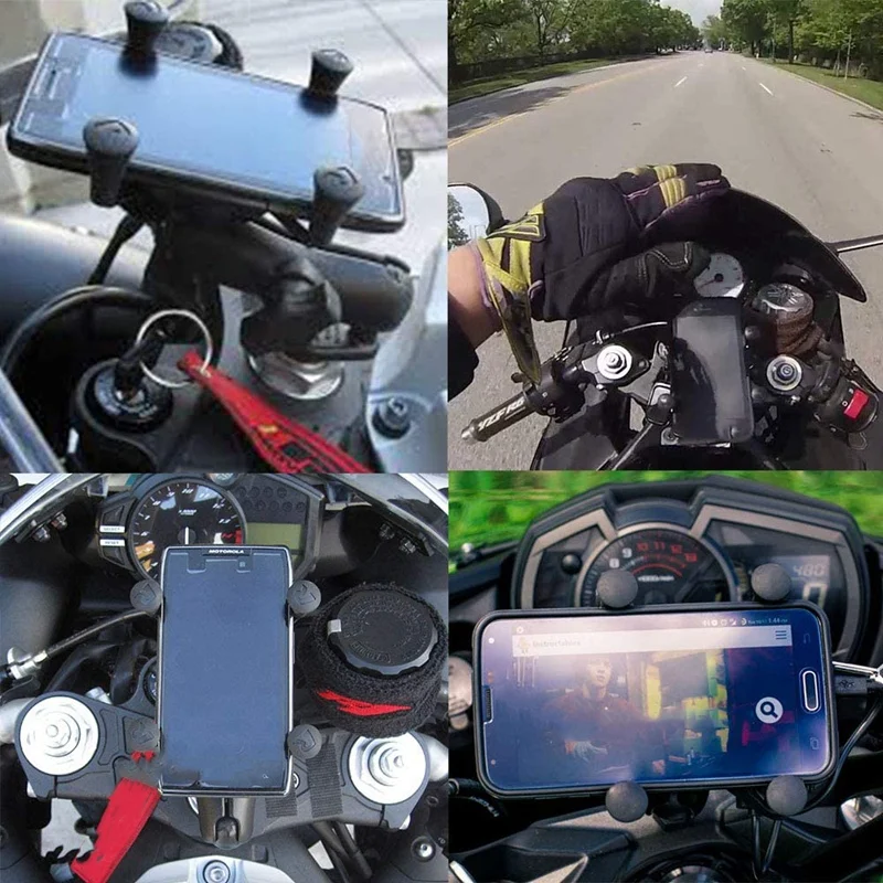 

Motorcycle Phone Camera Holder Navigation Grips Bracket Adjustable for Yamaha R1 R6 BMW-S1000RR Honda F5 CBR650F