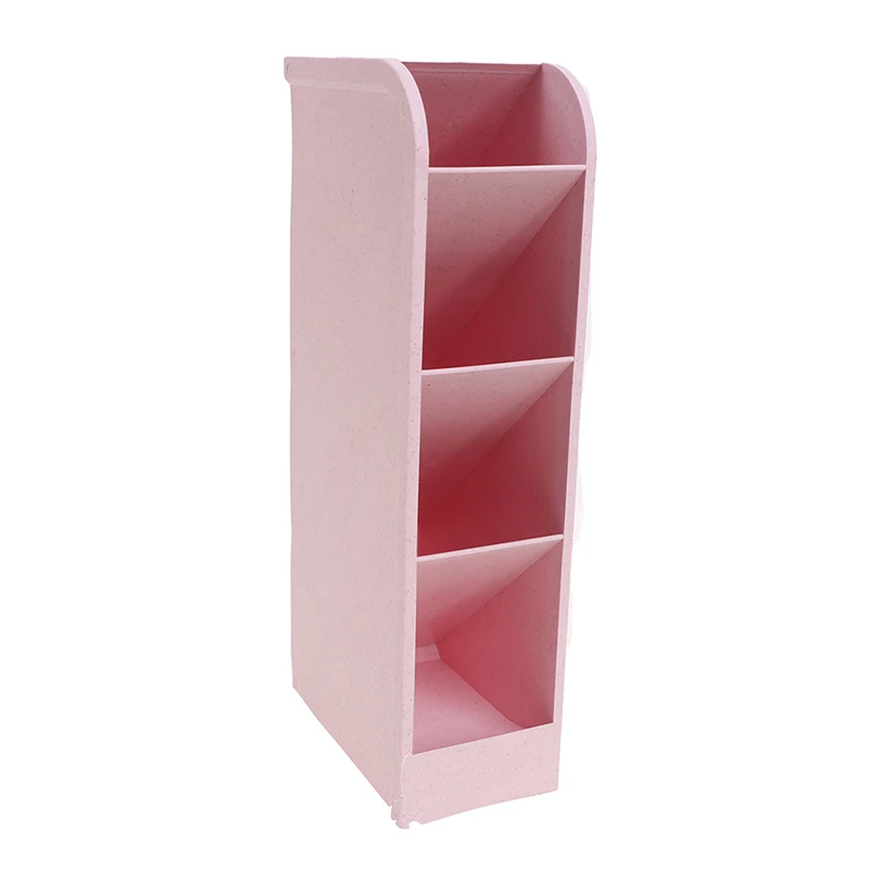 Настольный Органайзер на 4 ячейки прозрачный подставка для ручек и карандашей