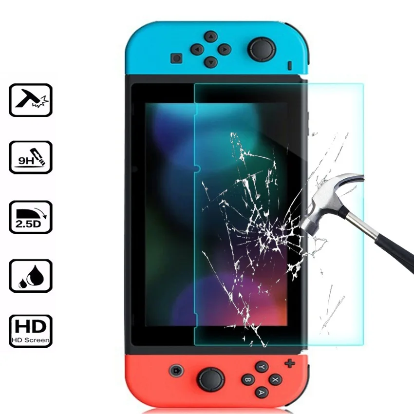 

9H Tempered Glass For Nintendo Switch Screen Protector NS Accessories Protection