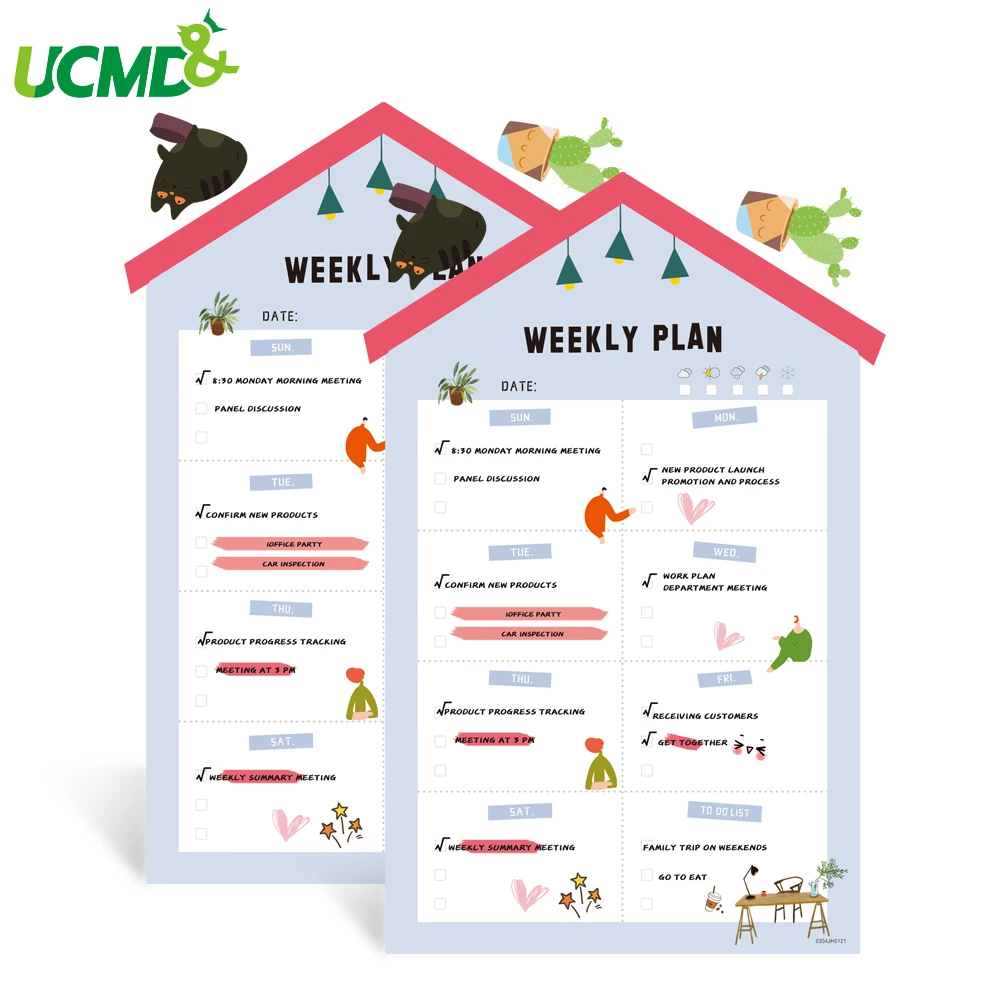

House Shape Magnetic Whiteboard Calendar Weekly Planner Fridge Magnets Writing Drawing Message Board Office School Home Supply