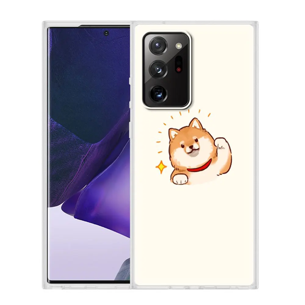 

Cute Animal Cartoon Dog Cat Luxury Case For Samsung Galaxy Note 20 Ultra 8 9 10 Plus 5G 10 Lite Soft Shell Cover Coque Housing