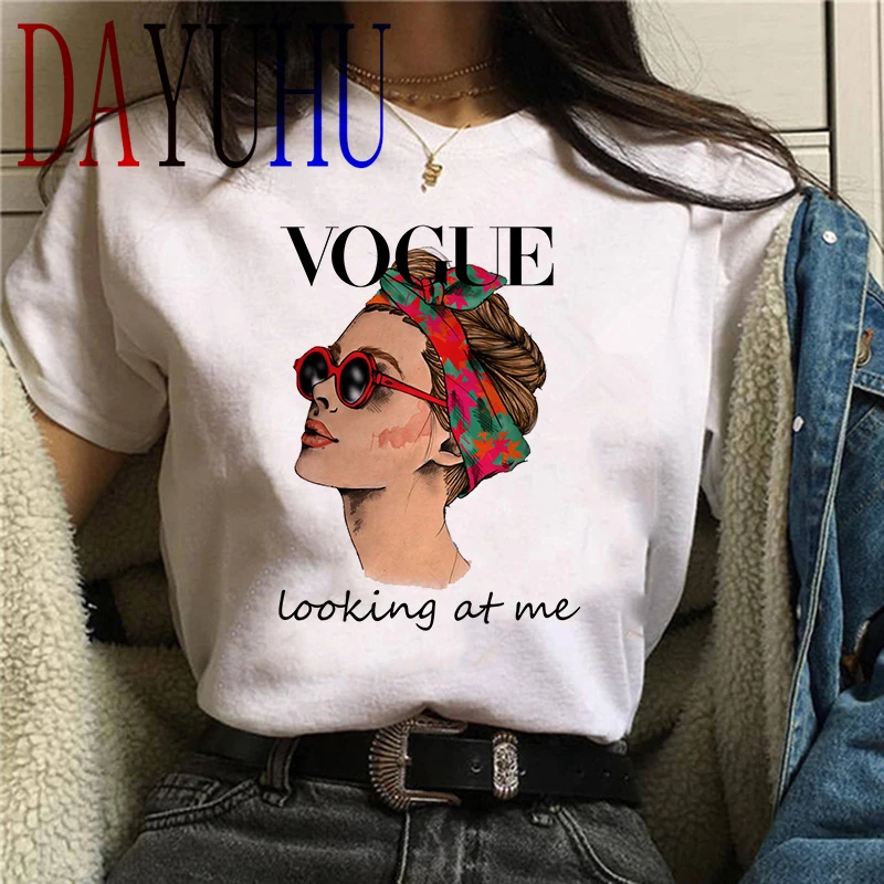 Футболка женская в стиле Харадзюку милая рубашка с принтом принцессы гранж 90 х