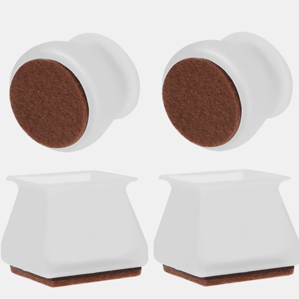 

16pcs Stool Feet Covers Home Furnishing Desk Chair Feet Silicone Felt Protectors