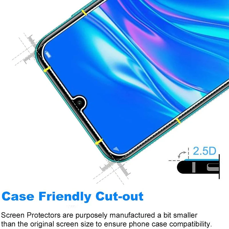 1-3 шт Защитное стекло для Huawei Y9 2018 y7 prime 2019 закаленное pro Защитная пленка экрана |