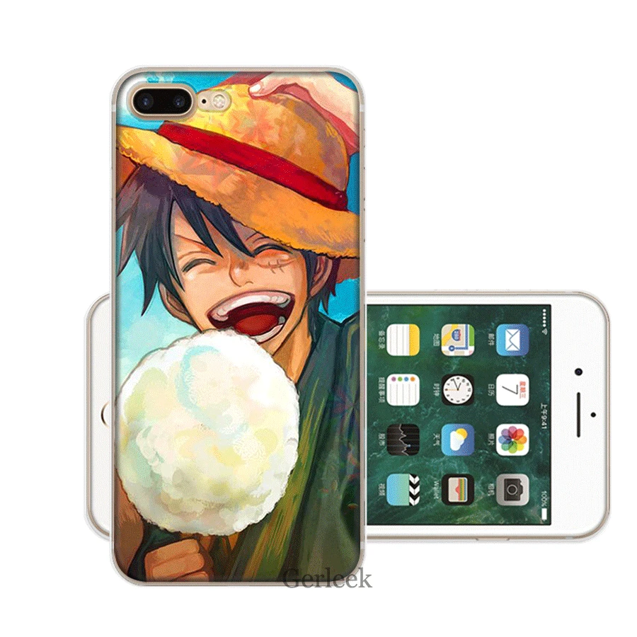 Мобильный телефон чехол для iPhone 11 Pro 6 6s 7 8 PLus XR X XS Max SE 2020 оболочка Луффи Смайл