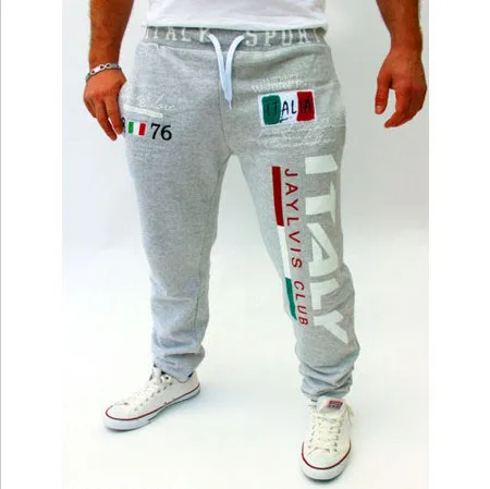Бесплатная доставка повседневные штаны с принтом итальянского флага большого