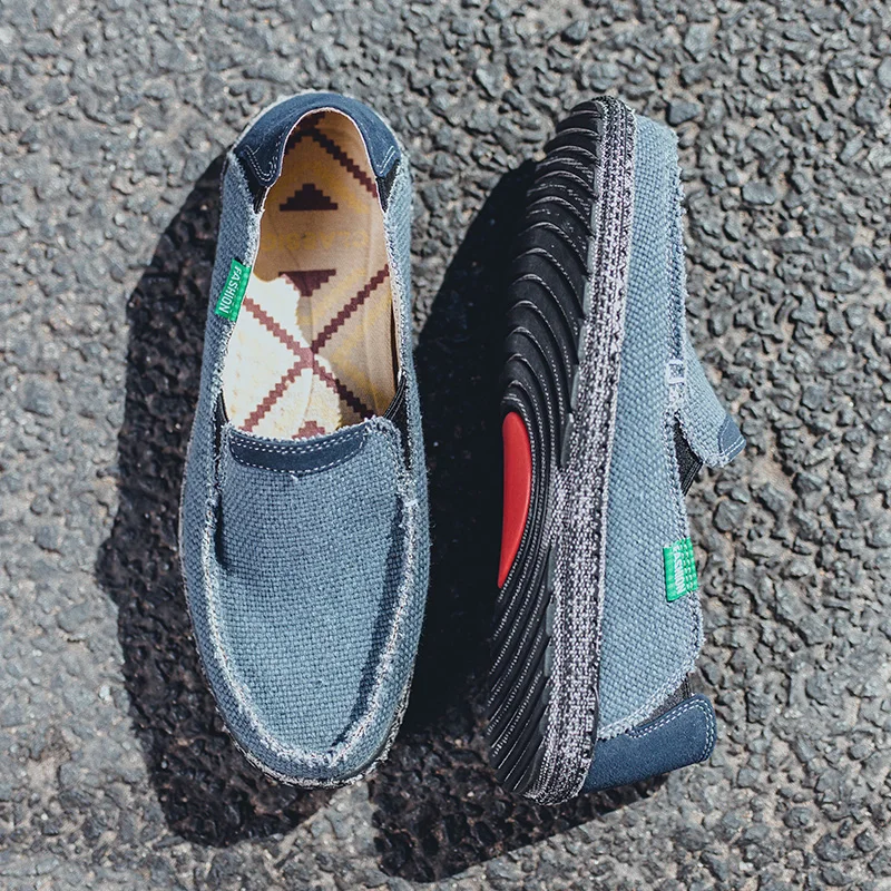 DM47 повседневная мужская обувь из холстины Большой Размеры Большие размеры 39-47