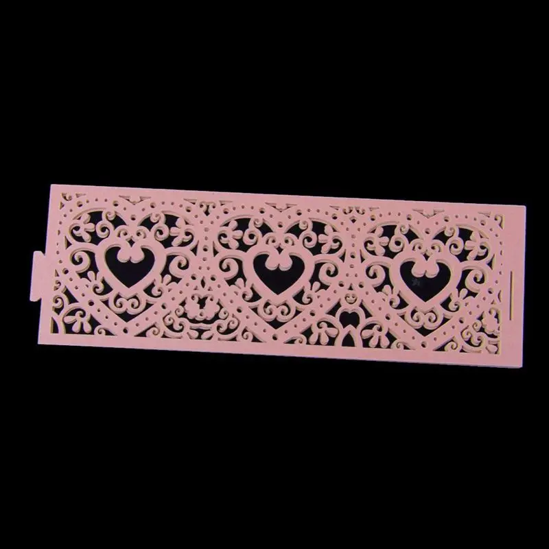 Новый-Лот из 6 шт. светодиодный абажур для свечи узор сердце украшение