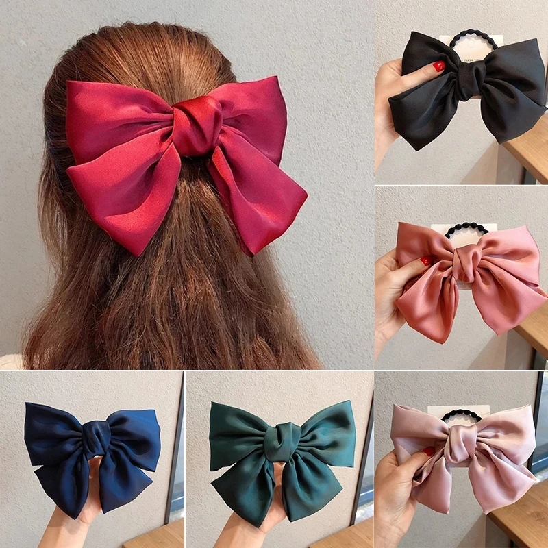 

Fashion Cute Butterflis Hair Clip Women Hair Tie Candy Color Elastic Hair Rope Girl Ponytail Hair Band Barrette Hair Accessories