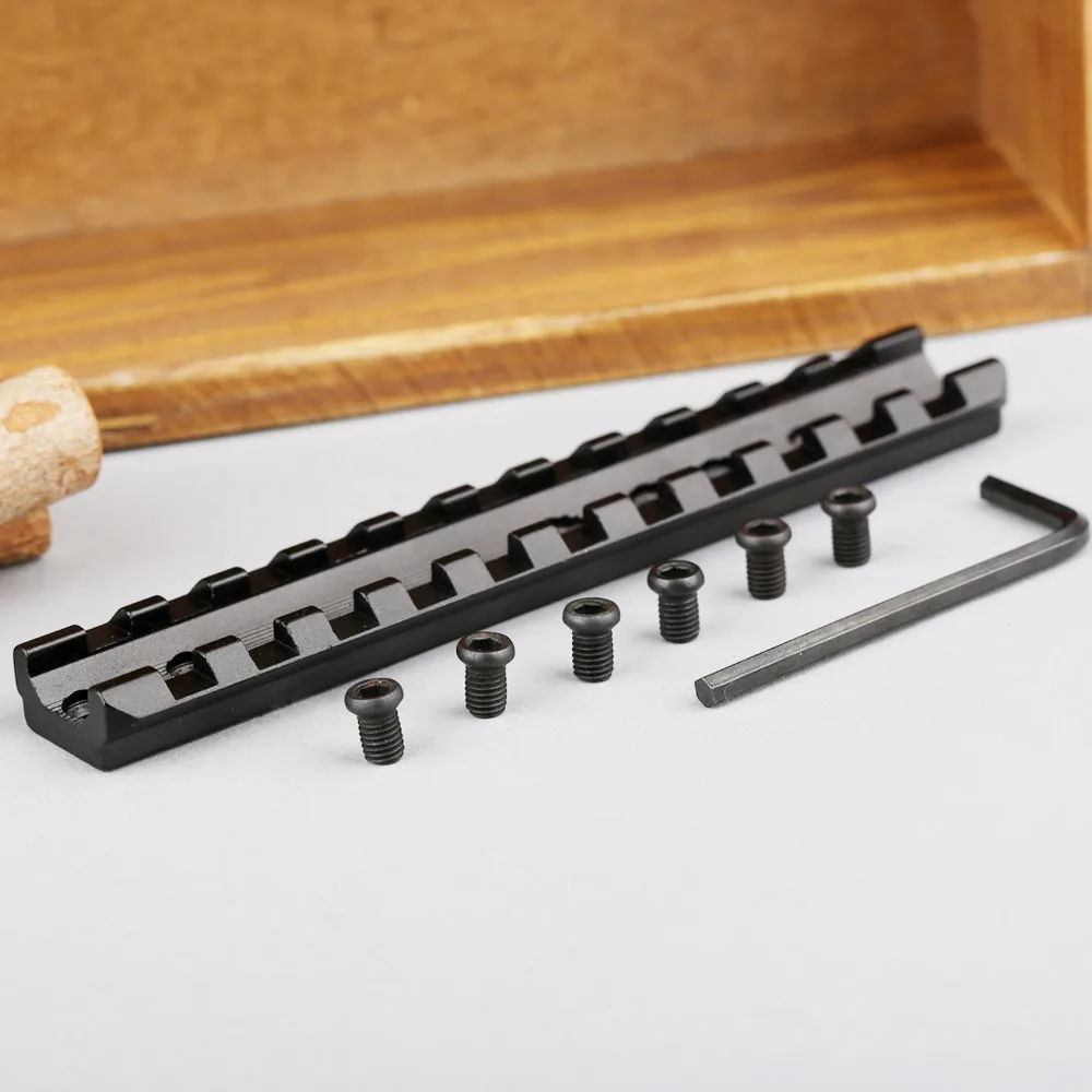 Тактический 120 мм 11 слотов подходит для 20 Picatinny Weaver Riser Rail Base лазерный прицел