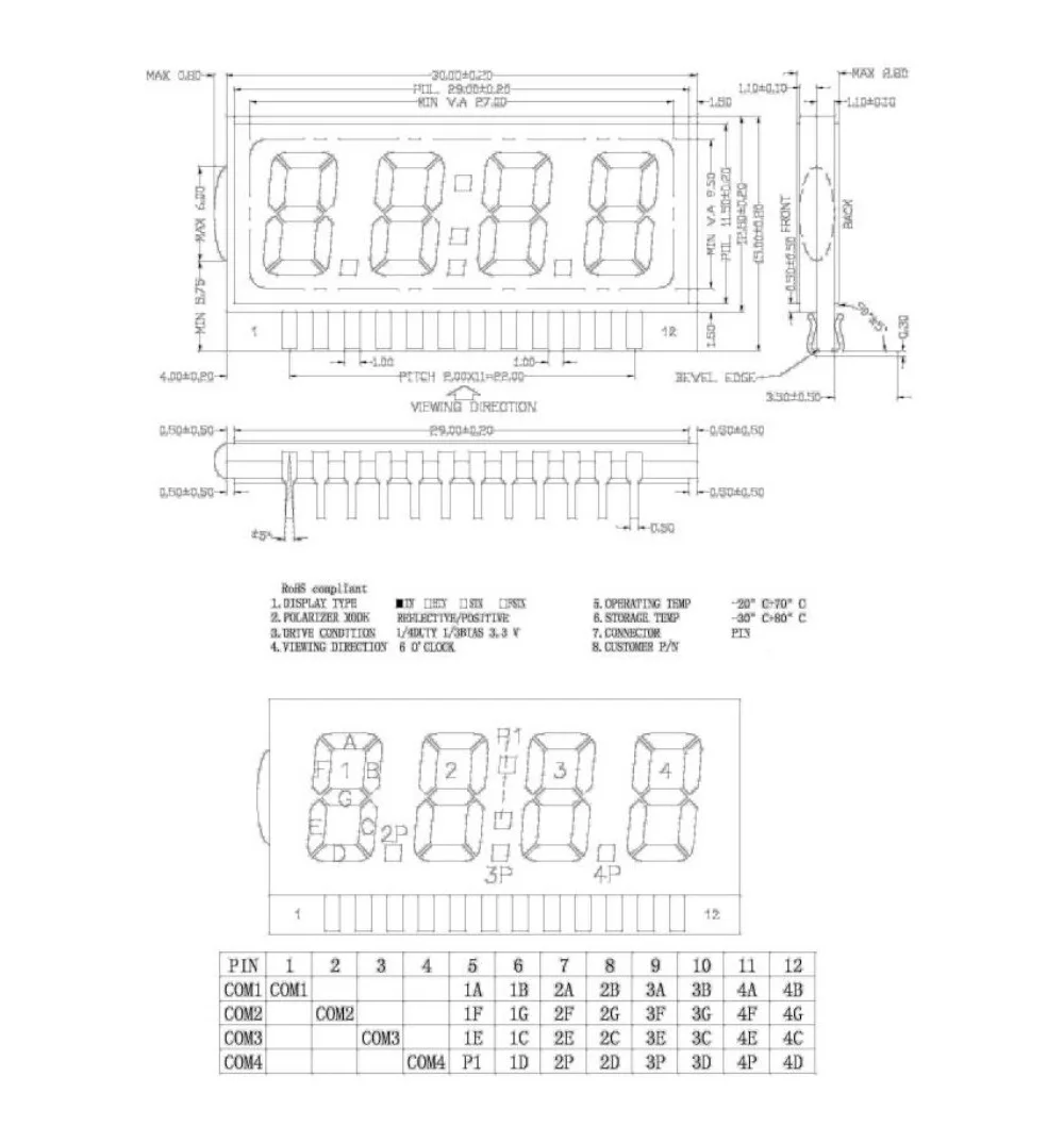 Taidacent 5 шт. на заказ сегмент ЖК модуль HT1621 LCD драйвер низкое энергопотребление 3 V 5V