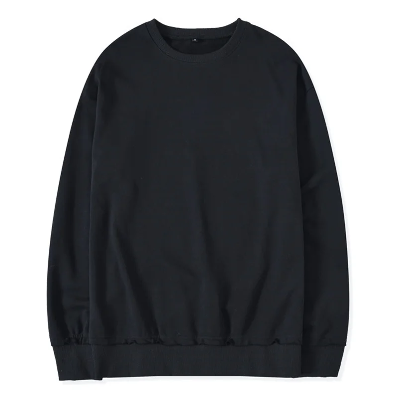 

High street Kanye same solid color over size loose washing water make old woolen edge Pullover men's sweater