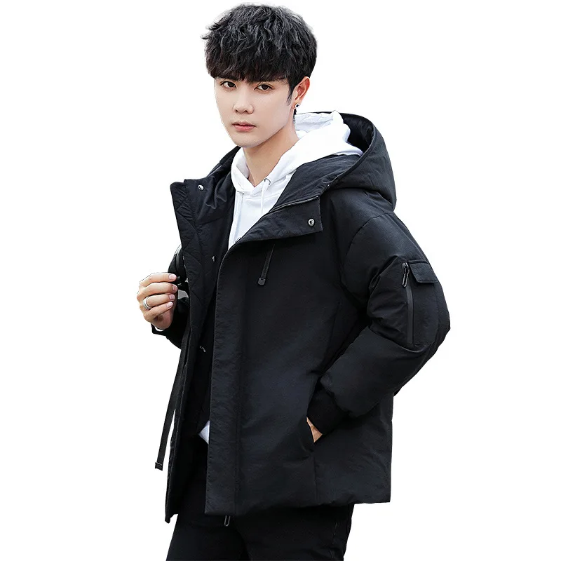 

paragraph Brief down jacket new male han edition fashion warm winter loose hooded casual thickening coat bread