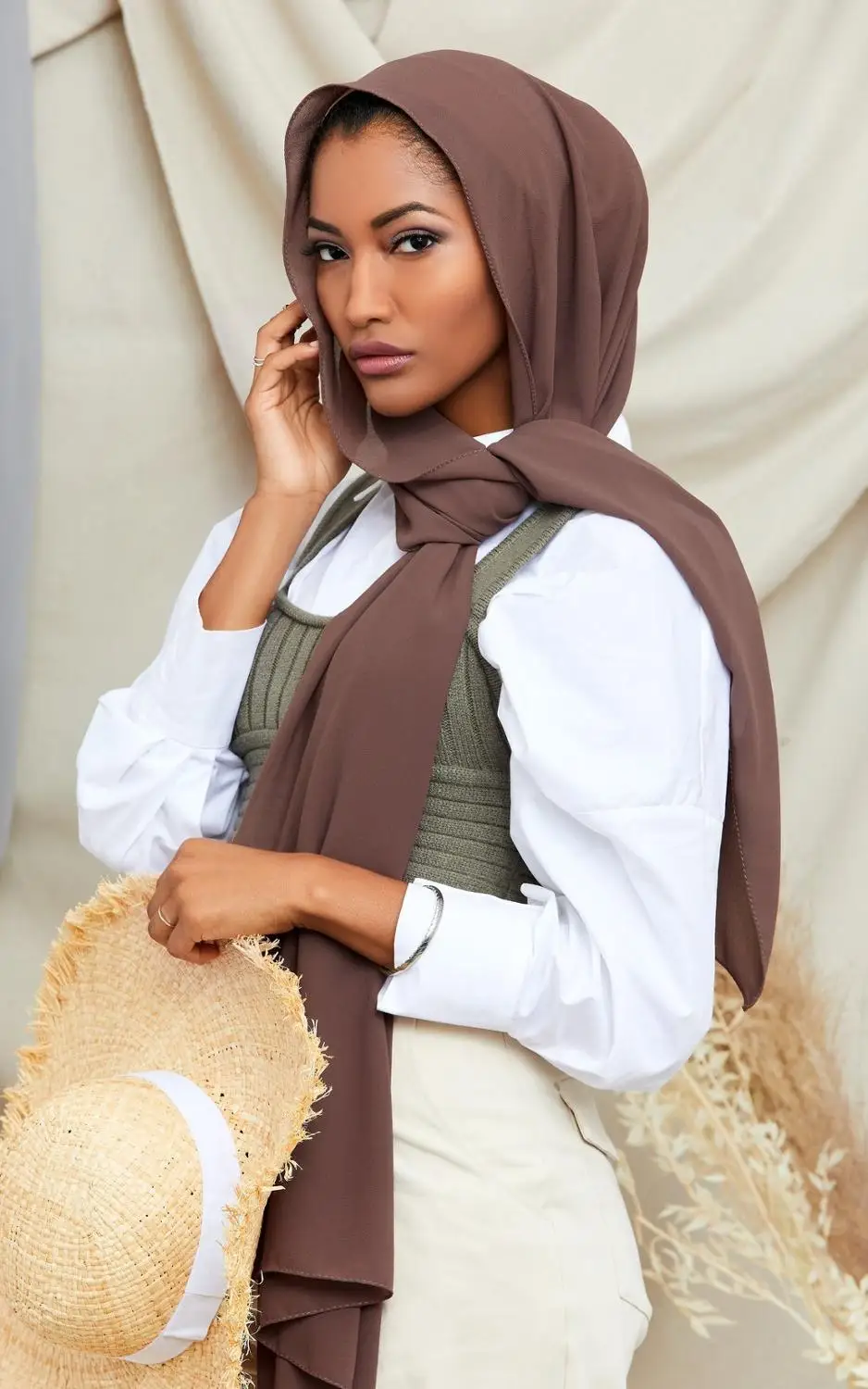 

Muslim Chiffon Hijab Scarf Women 2020 Islam Scarves Solid Color Shawl Head Wrap Islamic Hijabs Headscarf Foulard Femme Musulman