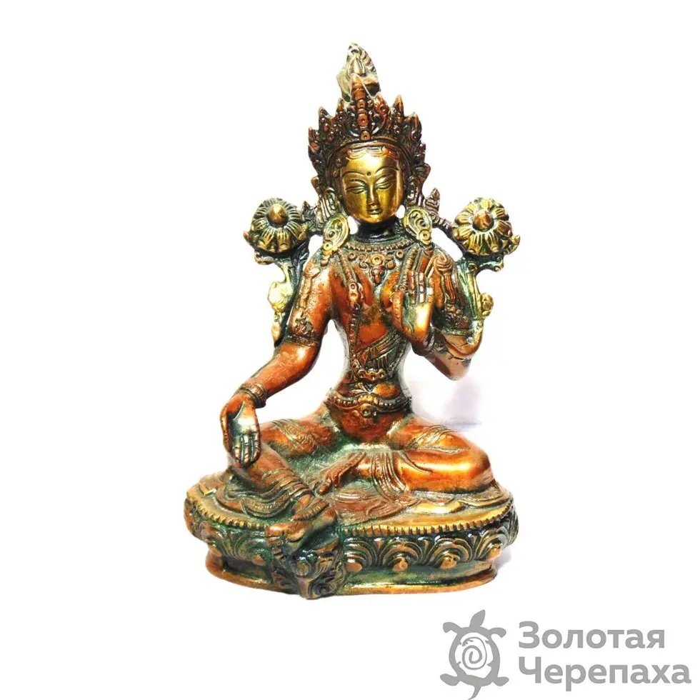 Статуэтка Тара бронза (Индия) 21 см. х 13 10 GT01850 | Дом и сад