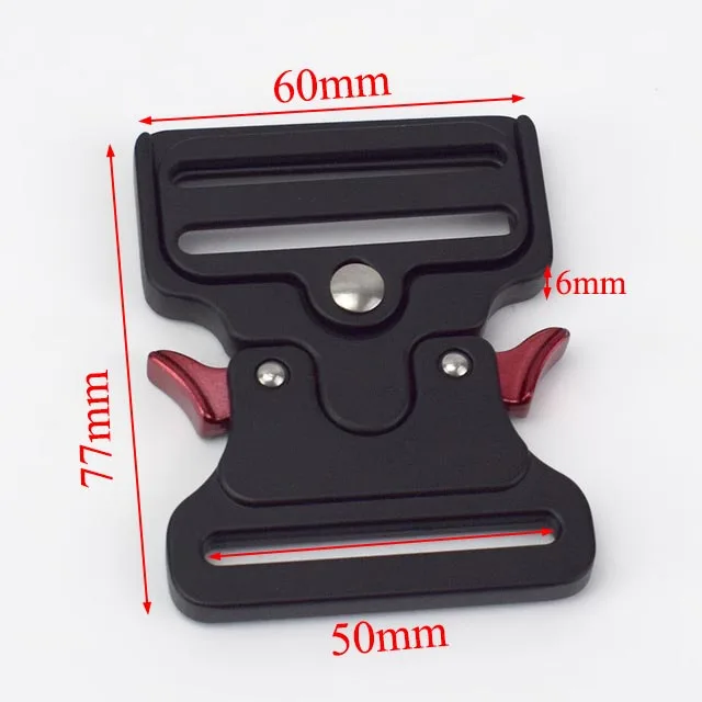 B Meetee ID50mm металлическая пряжка для поясного ремня безопасности холщовые ленты Крючки Зажимы DIY для багажа на открытом воздухе YK201 - Цвет: B