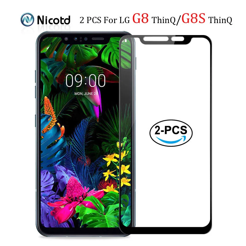 

2pcs Full Cover Screen Protector Glass For LG G8S G8 ThinQ 9H Tempered Glass For LG G8s ThinQ G8 ThinQ Screen Protective Film