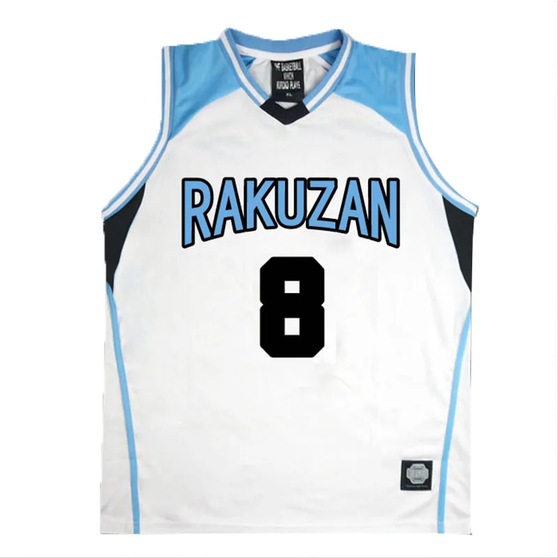 

Аниме Kuroko No Basuke RAKUZAN Nebuya Eikichi 8 # костюм баскетбольная майка Косплей форма майка рубашка без рукавов комплект