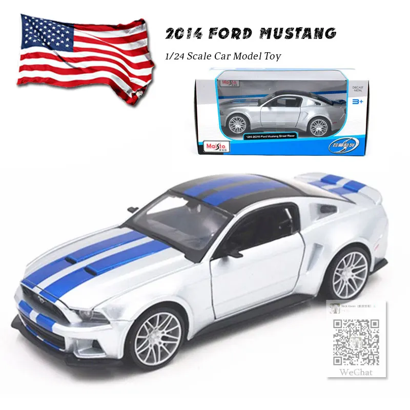 MAISTO 1/24 масштабная модель автомобиля игрушки США Ford Mustang уличный гонщик литая металлическая модель автомобиля игрушка для коллекции, подарка, детей