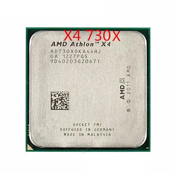 Четырехъядерный процессор AMD Athlon X4 730 AD730X OKA44HJ FM2 100% рабочий для настольного ПК|amd