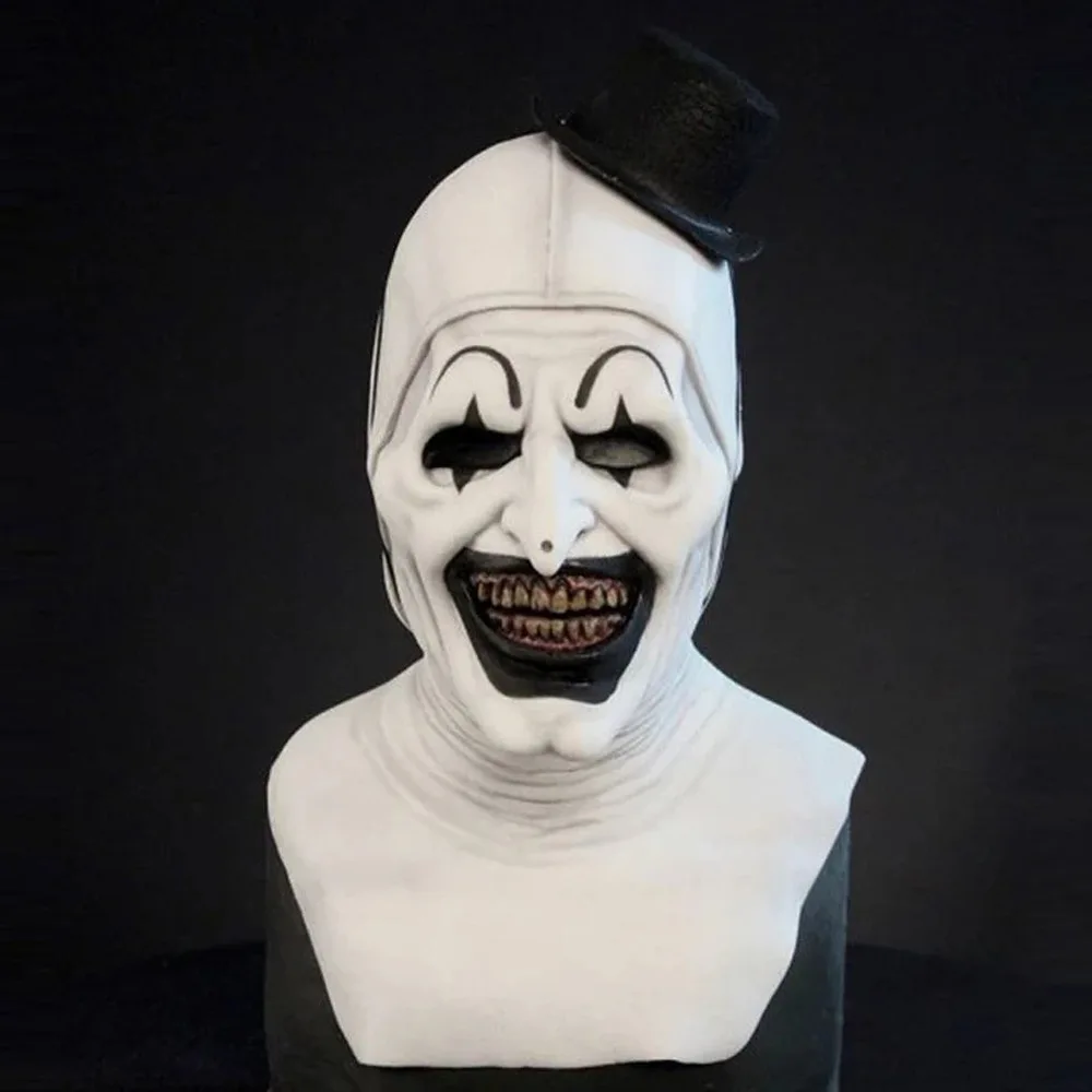 Halloween Scary Clown Mask Adult Men Woman Horrible Latex Evil Killer Demon party costume props |