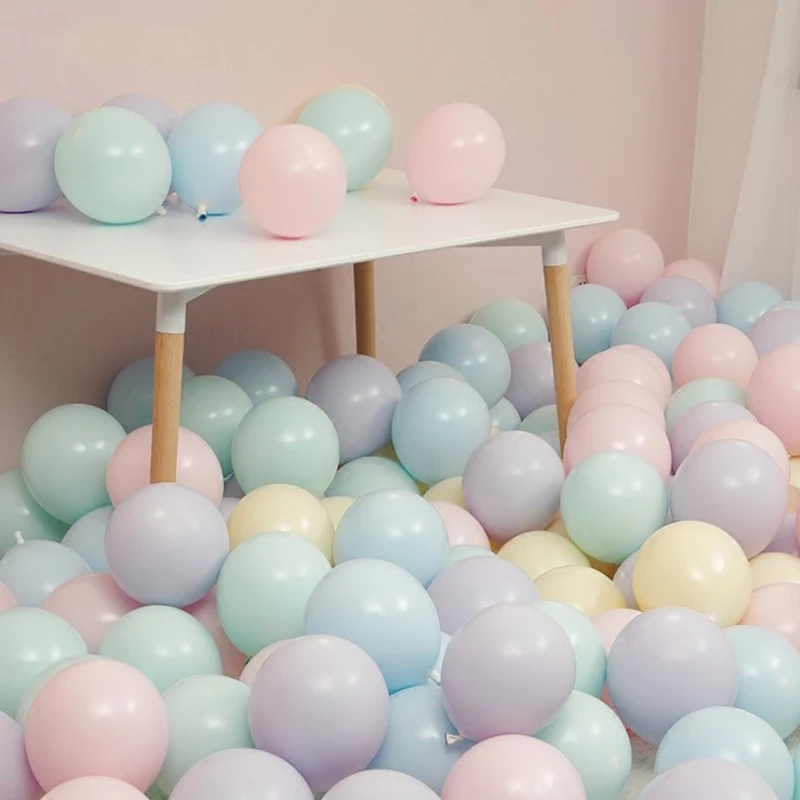 

100 PCS Party Pastel Balloon Macaron Color Latex Latex event decoration birthday decoration