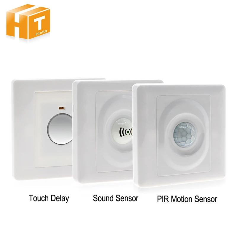 

100-250V Light & Sound Pir Motion Sensor Switch Auto Control LED lamp lighting Switch Touch Smart Human body induction Detector