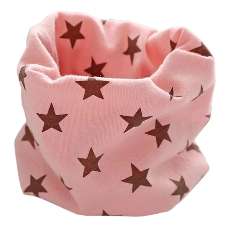 new star pink Новинка года; сезон осень-зима; Детский многофункциональный теплый шейный платок с воротником; детский хлопковый шарф - Цвет: new star pink