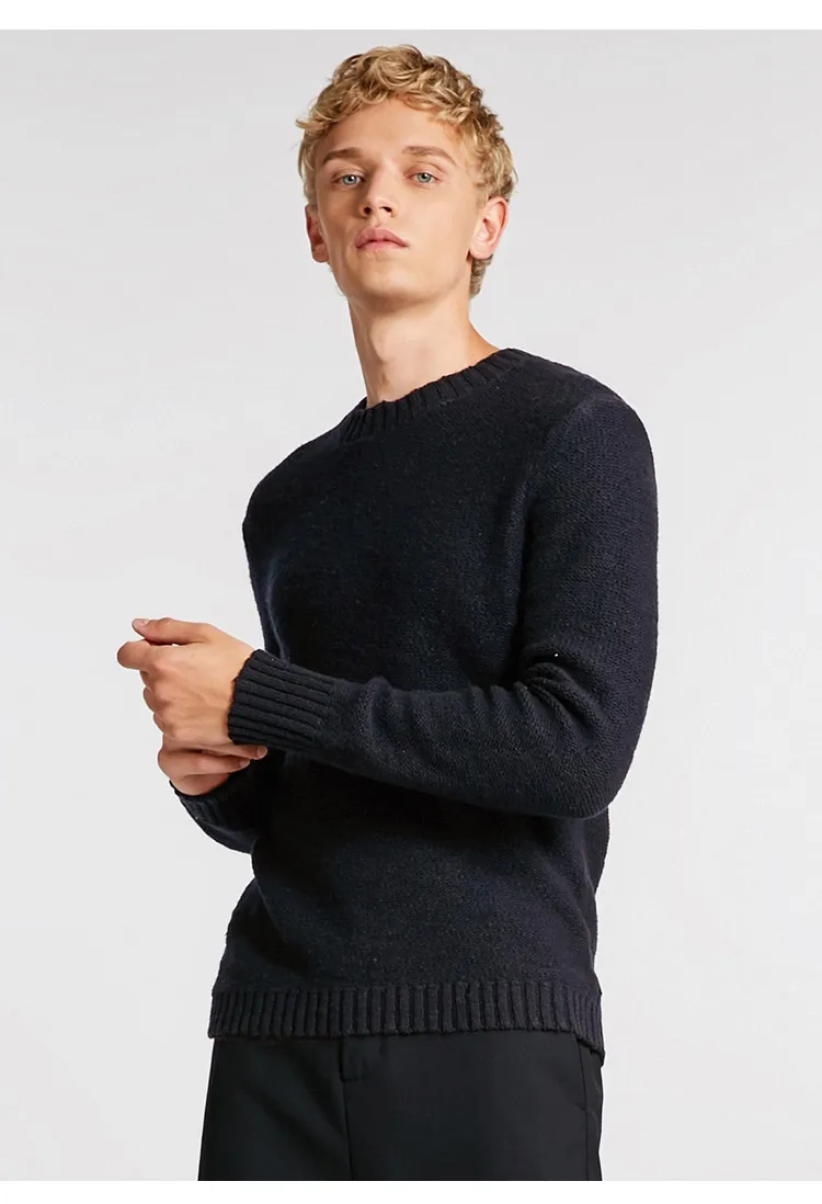 JackJones мужской сплошной цвет шерстяной ткани свитер 218425528