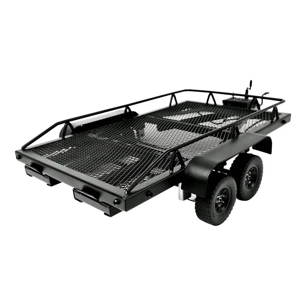 

1:10 Scale RC Truck Metal Trailer Accs for Axial SCX10 D90 TF2 4