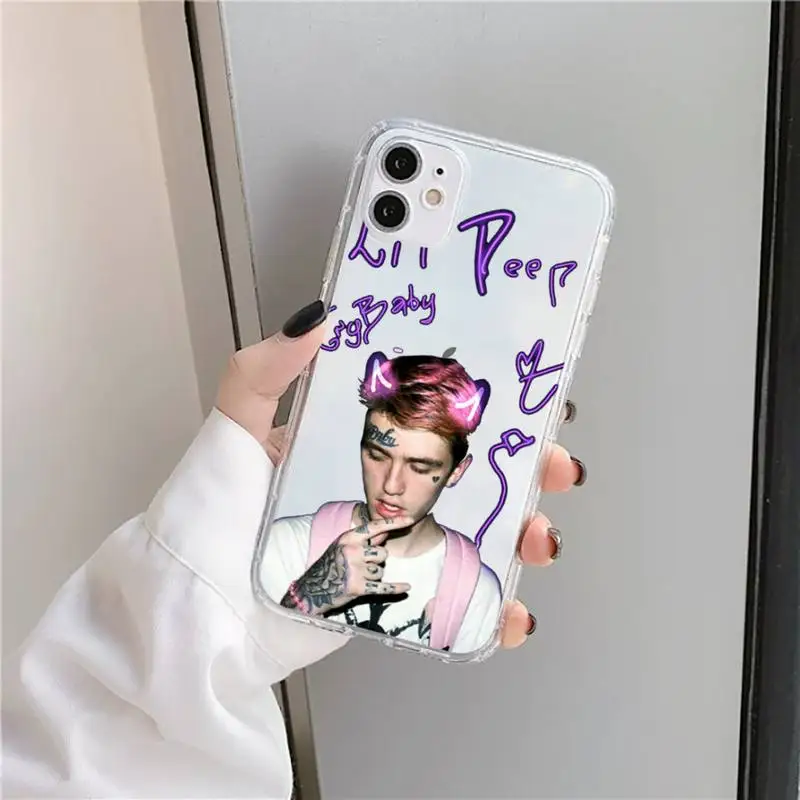 

lil peep Phone Case Transparent for iPhone 11 12 mini pro XS MAX 8 7 6 6S Plus X 5S SE 2020 XR