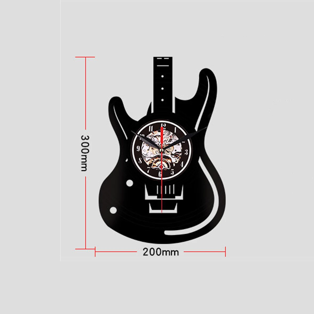 

Guitar Clock Acoustic Guitar Musical Instrument Silent Vinyl Record Wall Clock Home Bar Decor Modern Large Clock watch Horloge