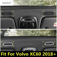 lapetus accessories fit for volvo xc60 2018 2021 upper roof stereo speaker audio loudspeaker sound molding cover kit trim